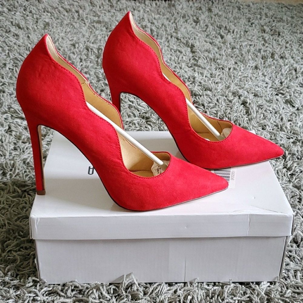 Fashion Nova Gisele 119 Stiletto Pumps - Red